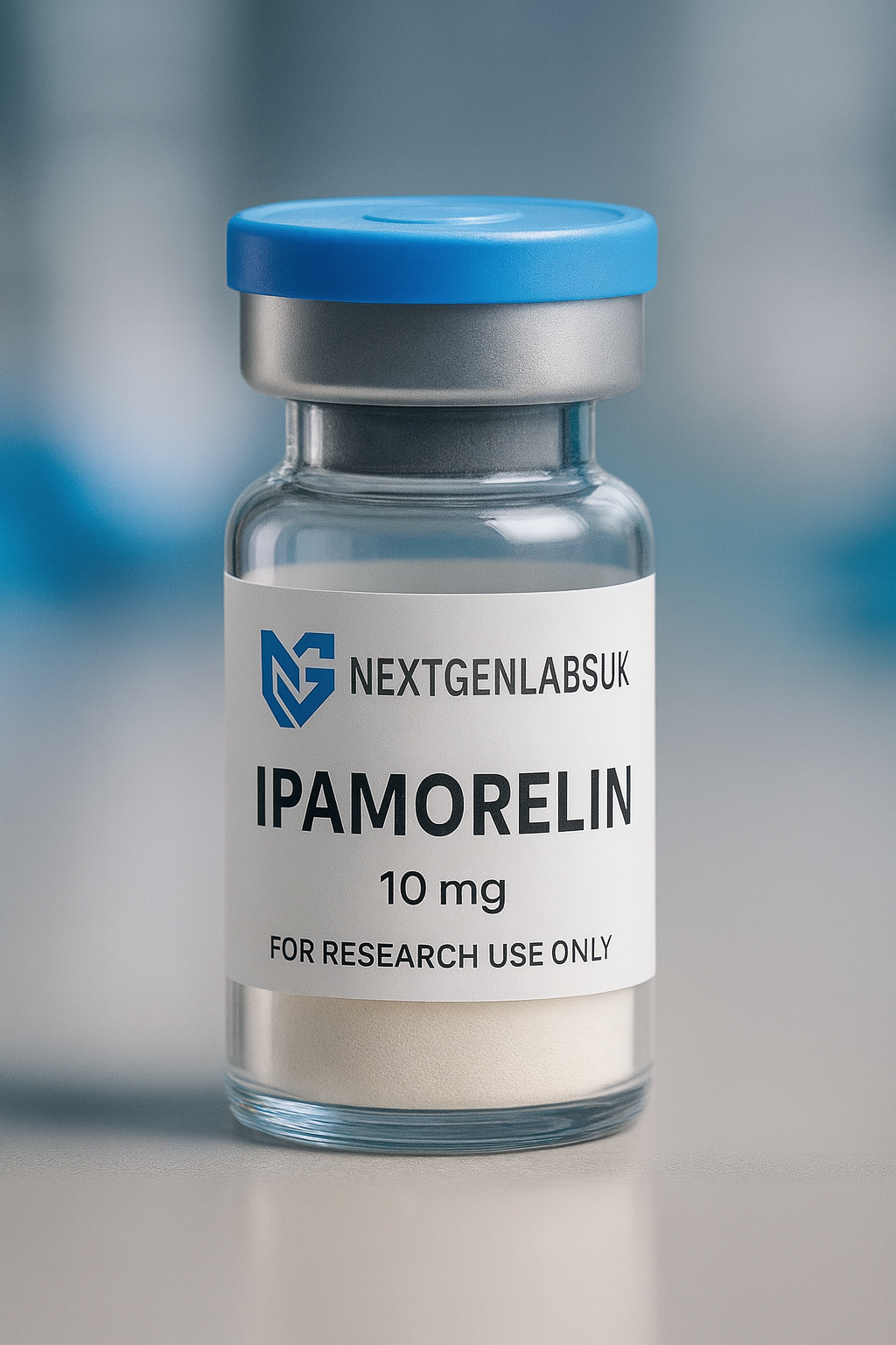 pamorelin peptide 10mg research grade lyophilised powder vial