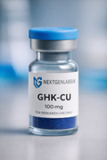 GHK-Cu 100mg research peptide supplied as a lyophilised powder for laboratory research
