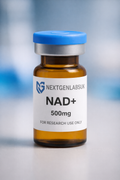 NAD+ 500mg research peptide supplied as a lyophilised powder for laboratory research
